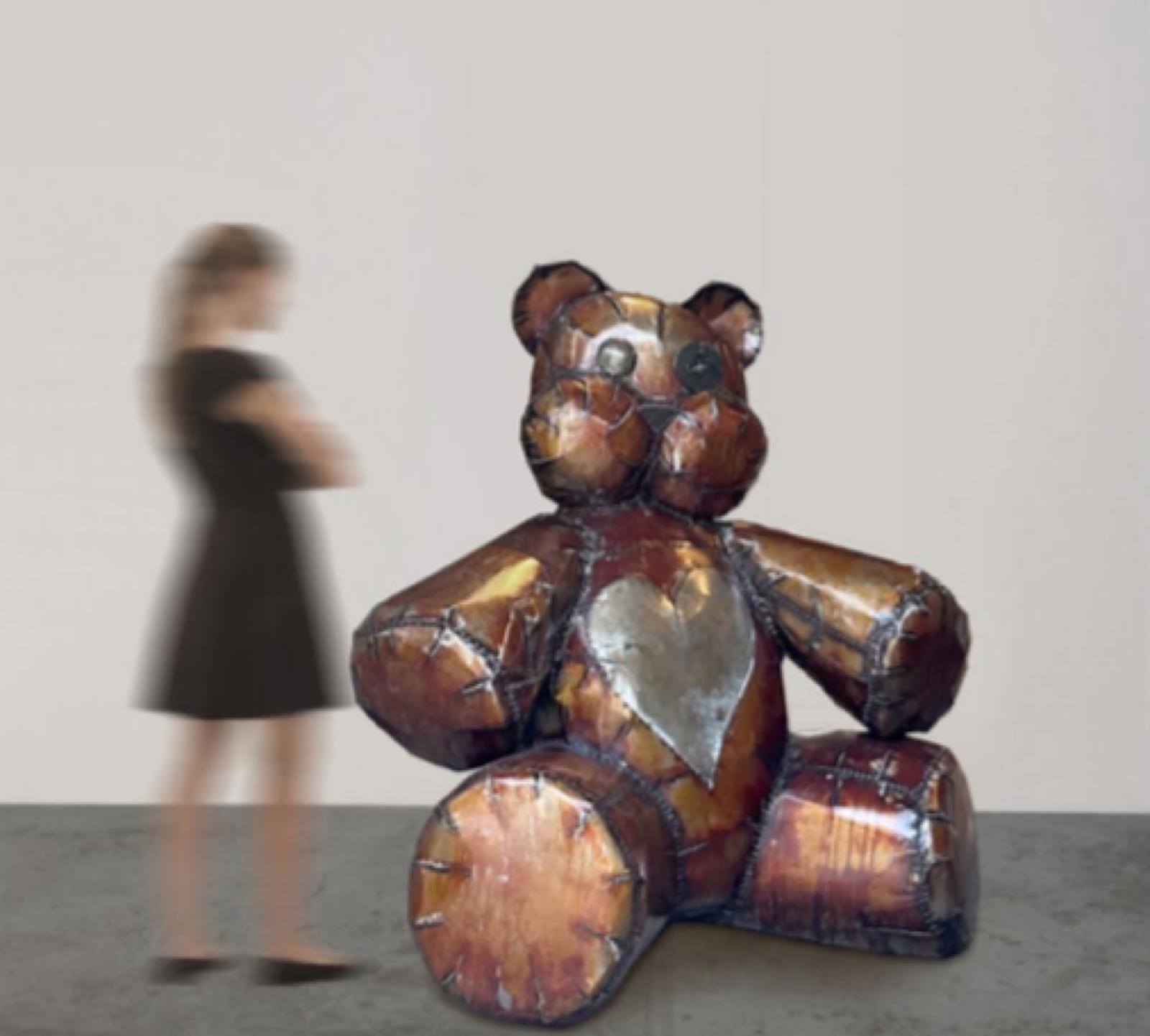 Teddy Love / Bronz / 133 x 135 x 75 cm / 2024